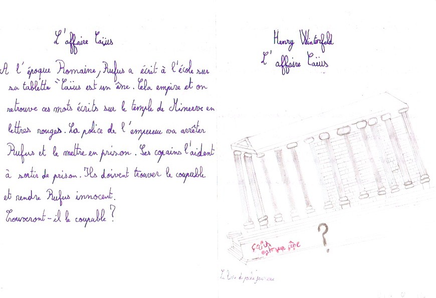 Fiche De Lecture L Affaire Caius 6eme L’Affaire Caïus – Le Français au collège
